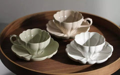 LE BOUQUET Flower Cup w Saucer - Above the Table