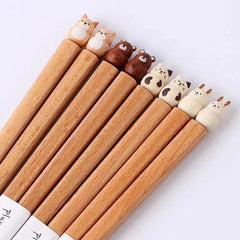 Plumpy animal Chopsticks - Above the Table