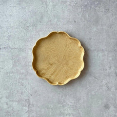 Flower-shaped Plate-Brown - Above the Table