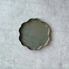 Flower-shaped Plate-Green - Above the Table