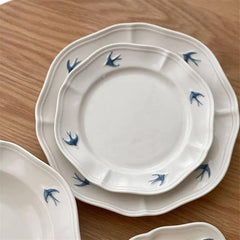 Early Bird Round Plate - Above the Table