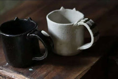 Black & White Cat Mug - Above the Table