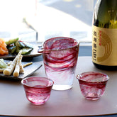 Aika x Iwasawa Gold Ink Marble Sake Set