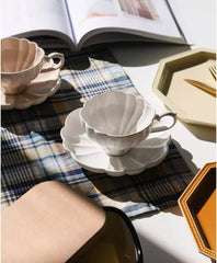 LE BOUQUET Flower Cup w Saucer - Above the Table