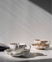 LE BOUQUET Flower Cup w Saucer - Above the Table