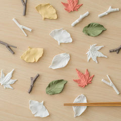 Colored Leaf Chopstick Rest 5P