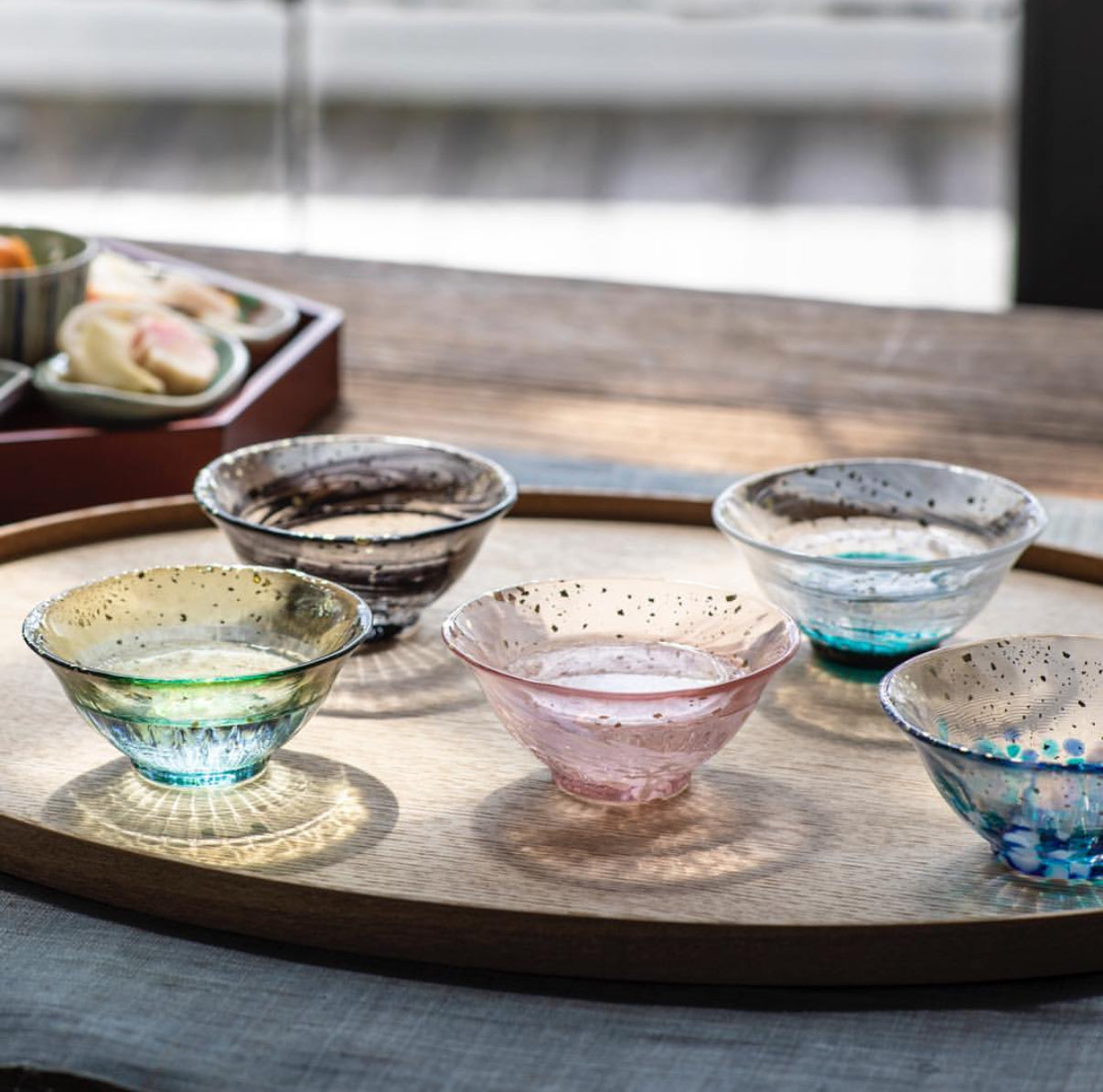 Tsugaru Vidro Gold Cups - Above the Table