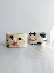 Handmade Ceramic Cat Incense Holder - Above the Table