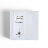 Brass& Glass Incense Holder - Cube