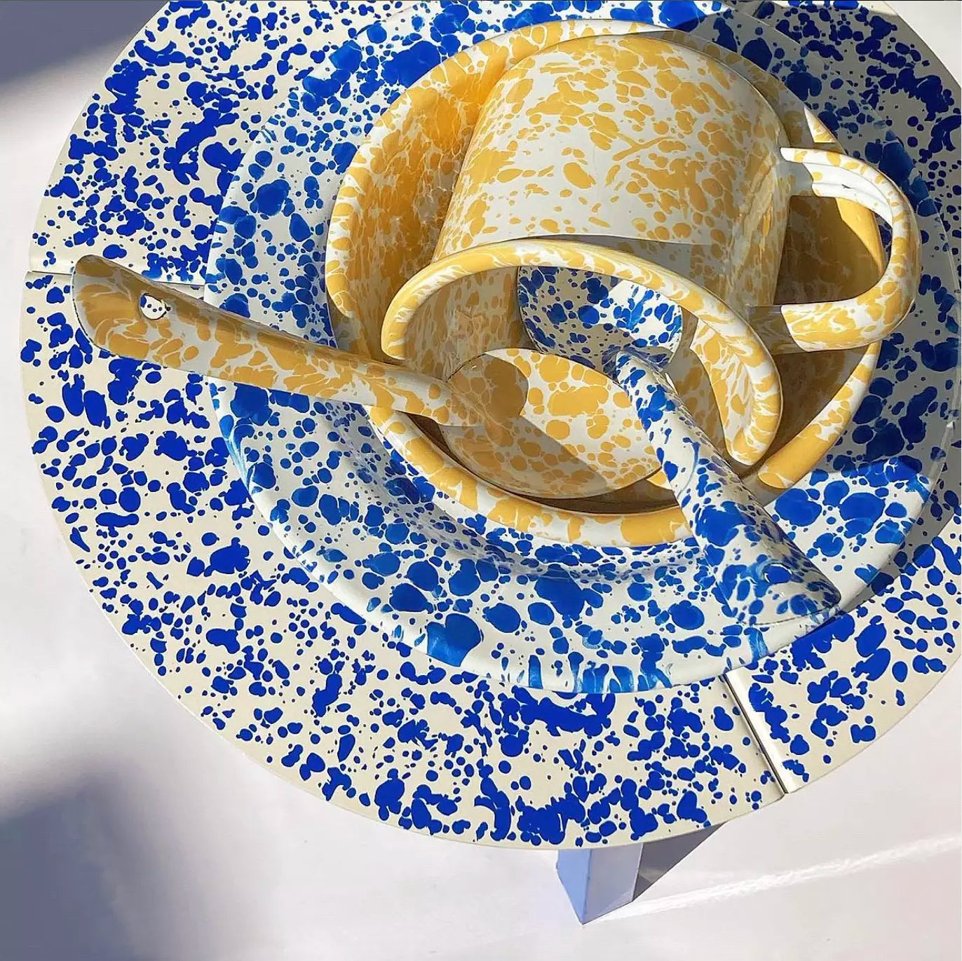 Splatter Enamelware 12 OZ Mug - Above the Table