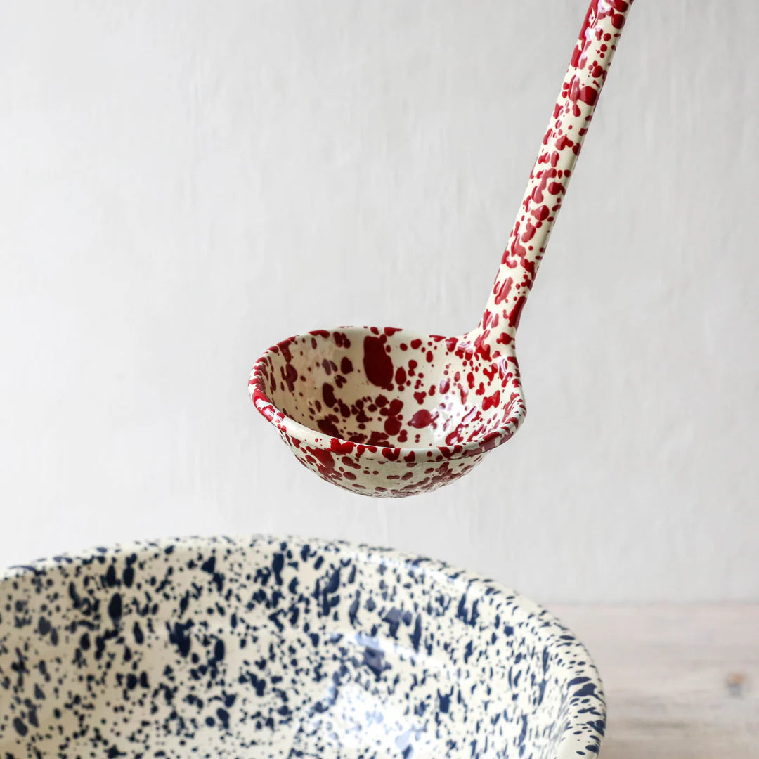 Splatter Enamelware Ladle - Above the Table