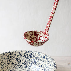 Splatter Enamelware Ladle - Above the Table