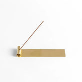 Kousaido Brass Long Incense Dish - Pattern
