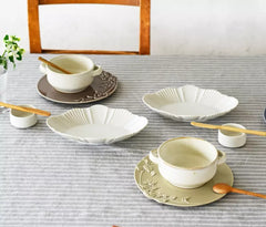 Pluie 220 Oval Plate - Above the Table