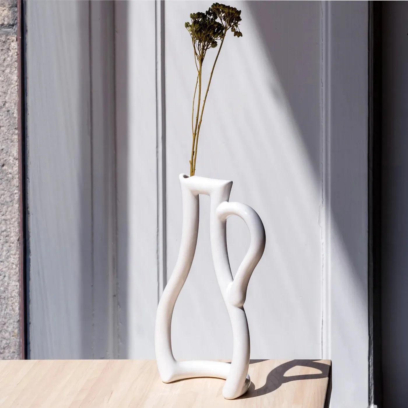 Still Green Vase - Above the Table