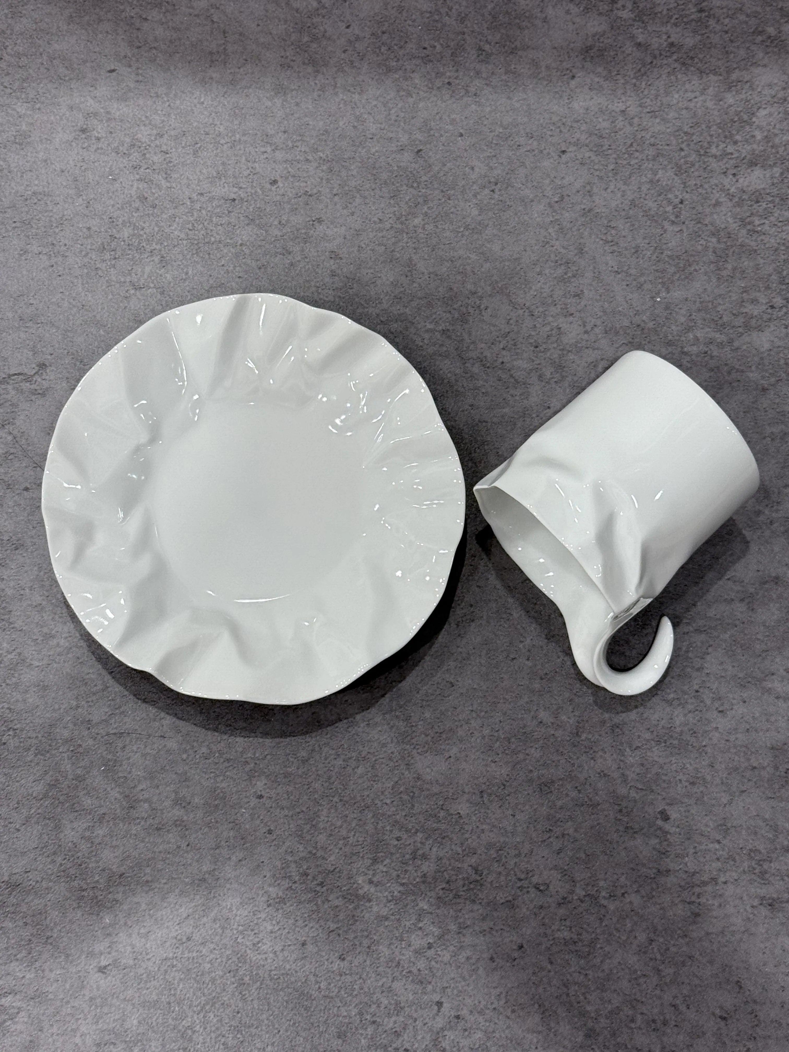 New Crinkle Cup Saucer - Above the Table