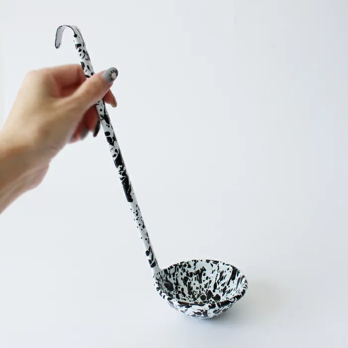 Splatter Enamelware Ladle - Above the Table
