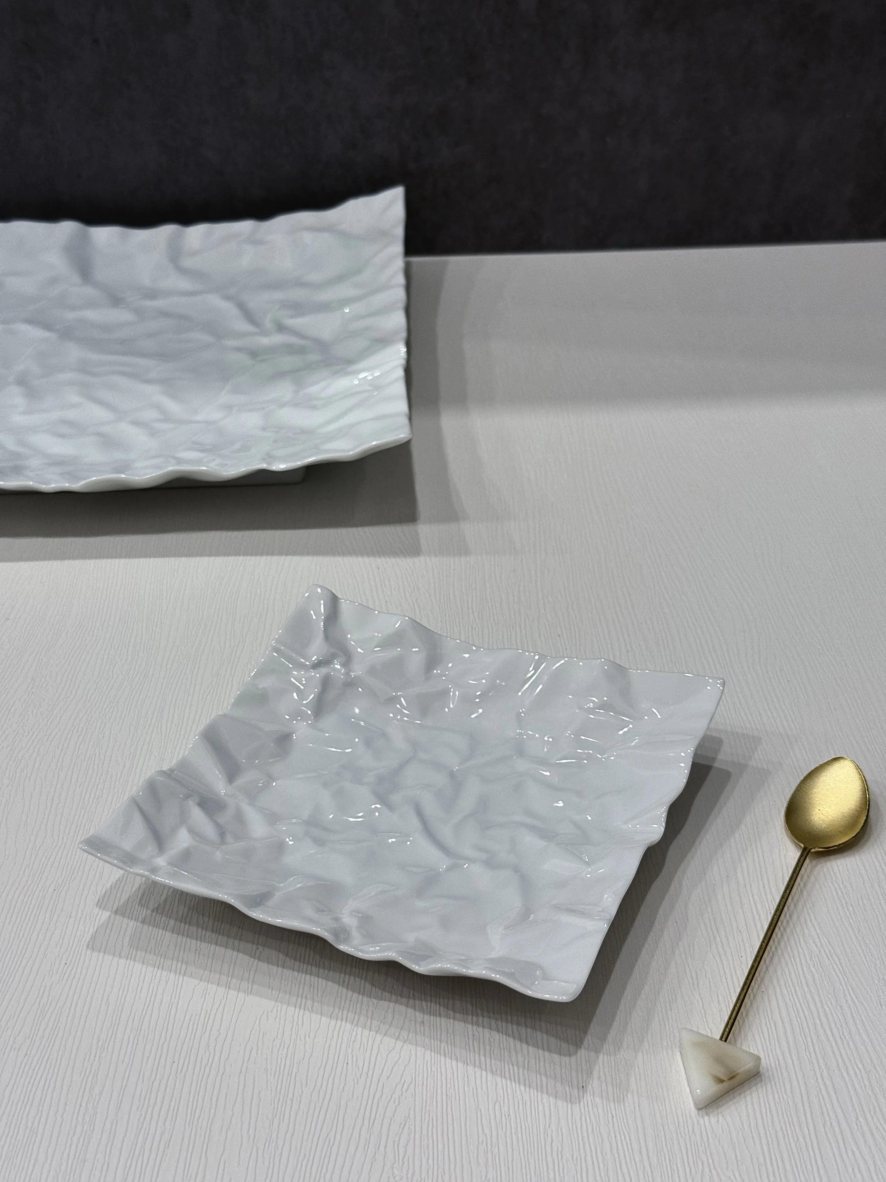 Crinkle Plate - Above the Table