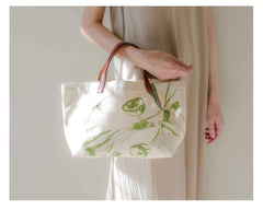 WhiteField Lotus Leaf Canvas Bag