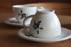 Myrtille Cup with Saucer - Above the Table