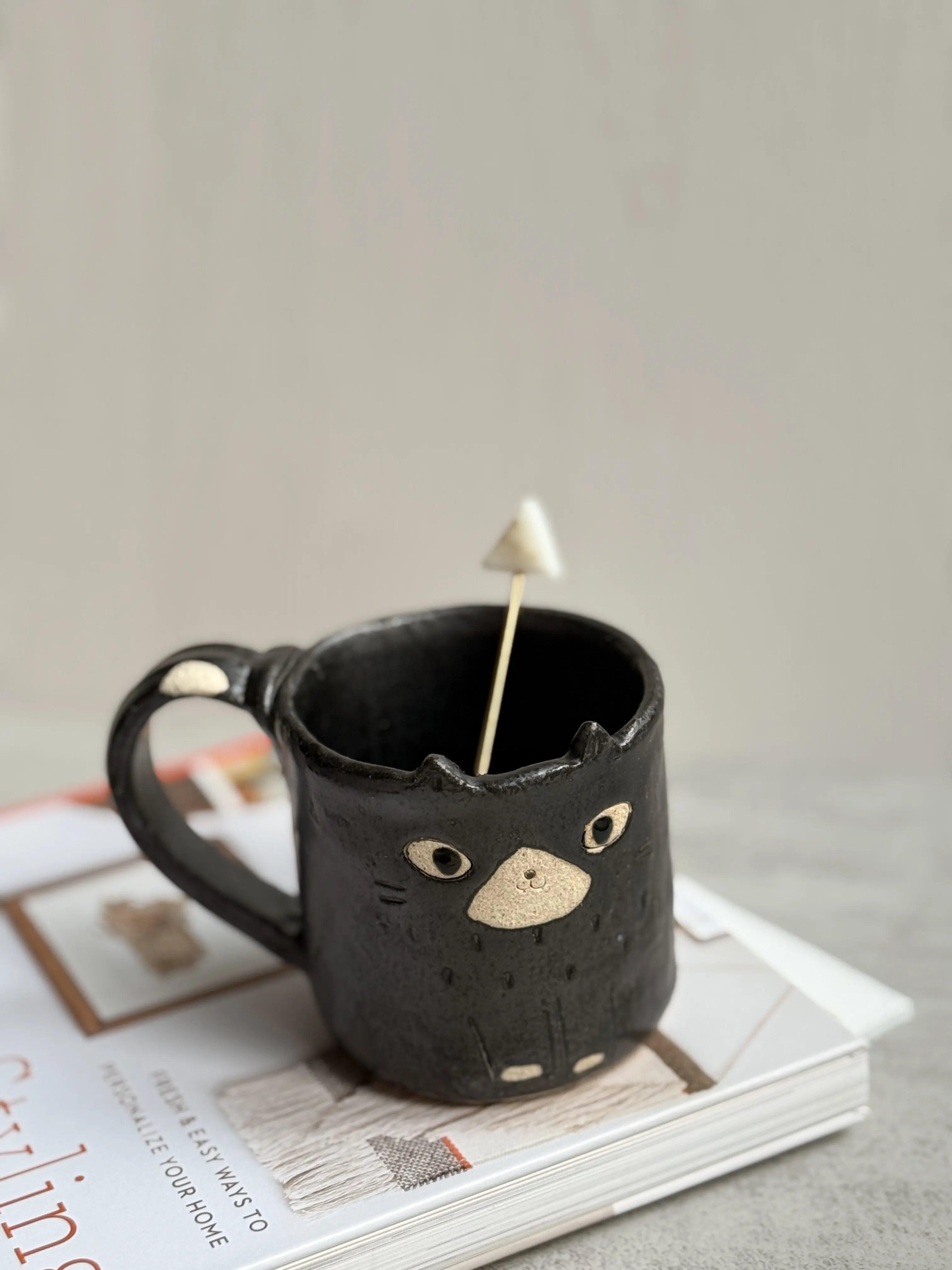 Black Cat Mug - Above the Table