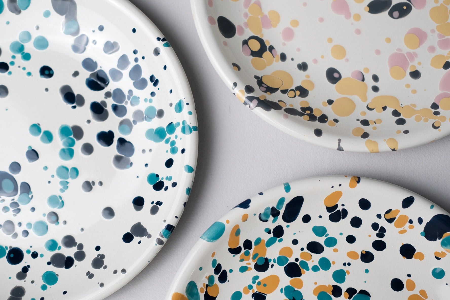 Catalina Enamelware Coupe Salad Plate - Above the Table