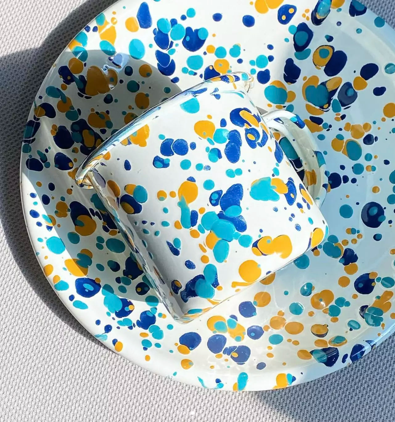 Catalina Enamelware Coupe Salad Plate - Above the Table