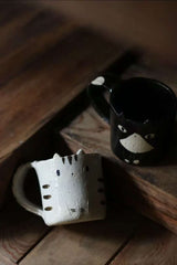Black & White Cat Mug - Above the Table