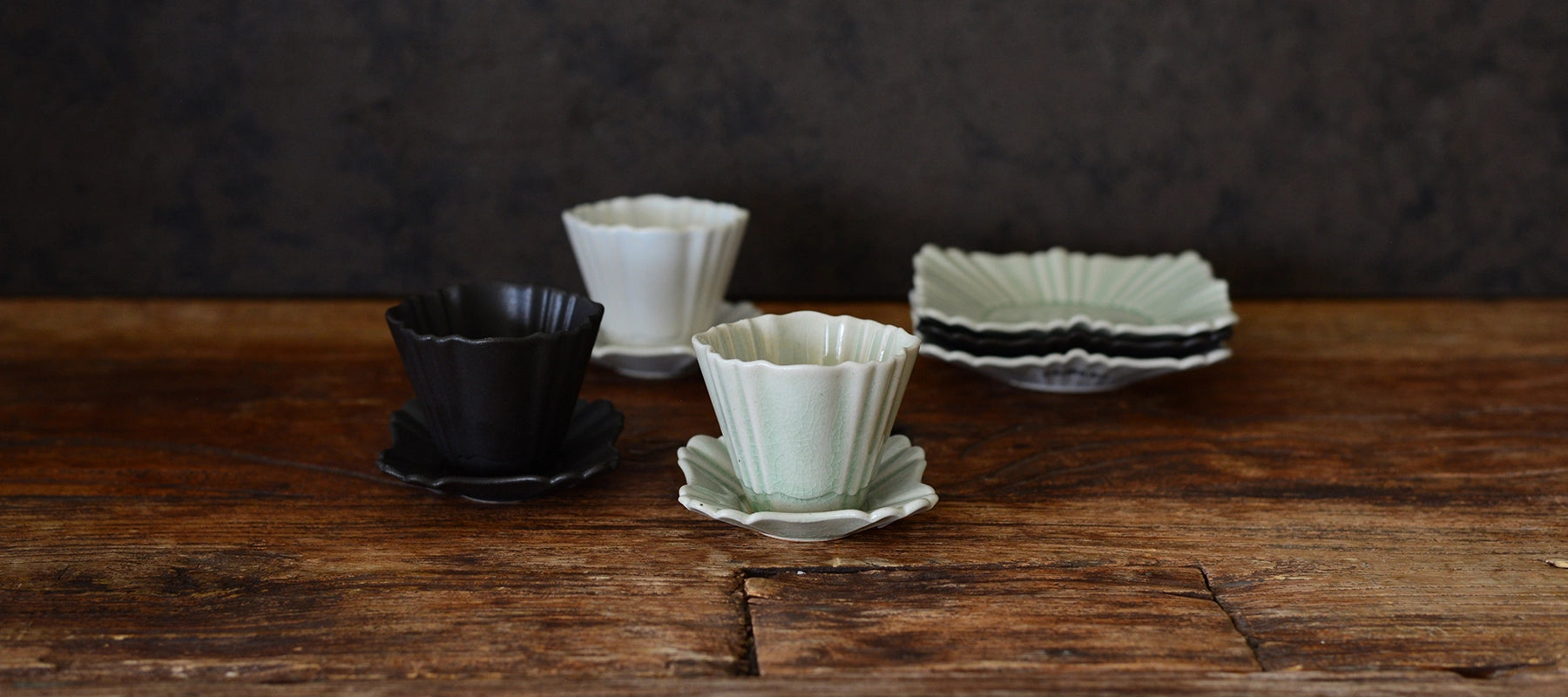 Sobokai Cup w Saucer - Above the Table