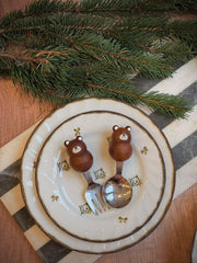 Bow Cat Plate - Above the Table