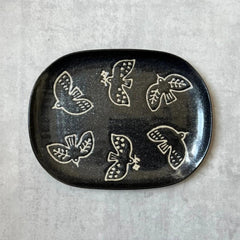 Nade Square Plate-Black - Above the Table