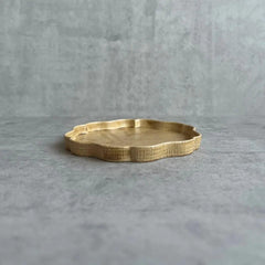 Flower-shaped Plate-Brown - Above the Table