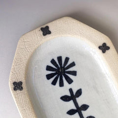 SEIJI HANA Medium Deep Plate-Blue - Above the Table