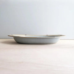 SEIJI HANA Medium Deep Plate-Brown - Above the Table
