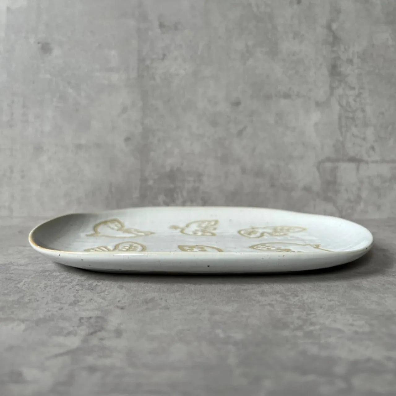 Nade Square Plate-White - Above the Table