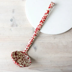 Splatter Enamelware Ladle - Above the Table