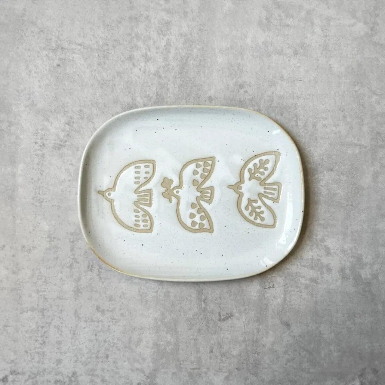 Nade Square Plate-White - Above the Table