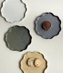 Flower-shaped Plate-Green - Above the Table