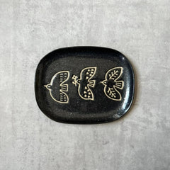 Nade Square Plate-Black - Above the Table