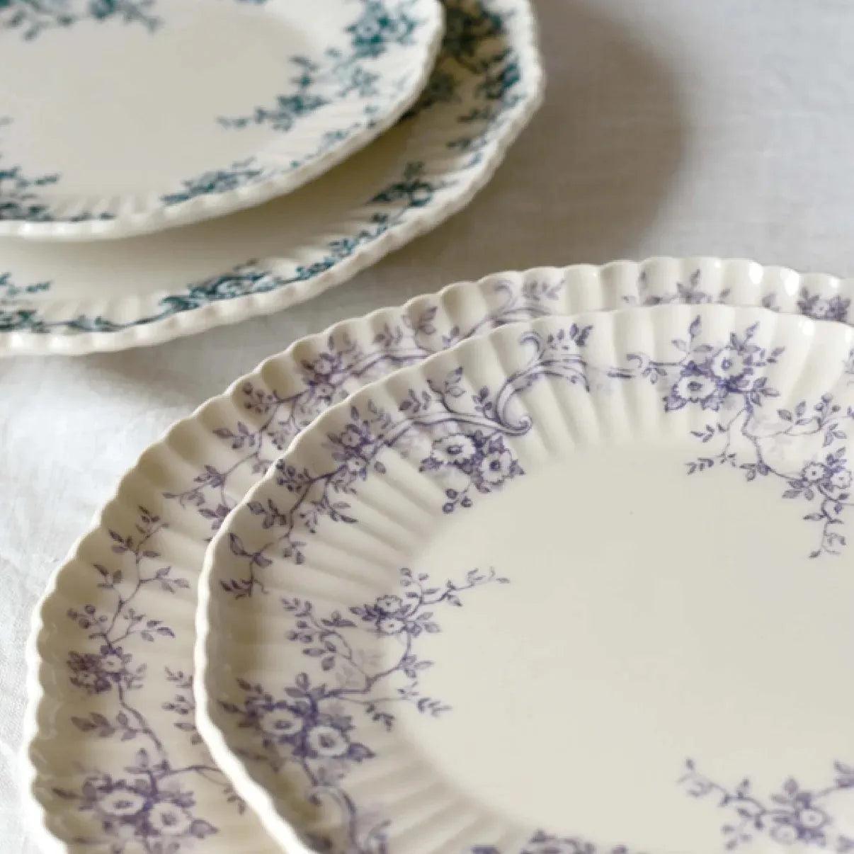 Audrey 155 200 Plate Indigo - Above the Table