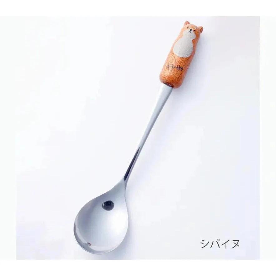 Fluffy animal Spoon Fork - Above the Table