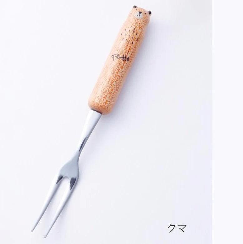 Fluffy animal Spoon Fork - Above the Table