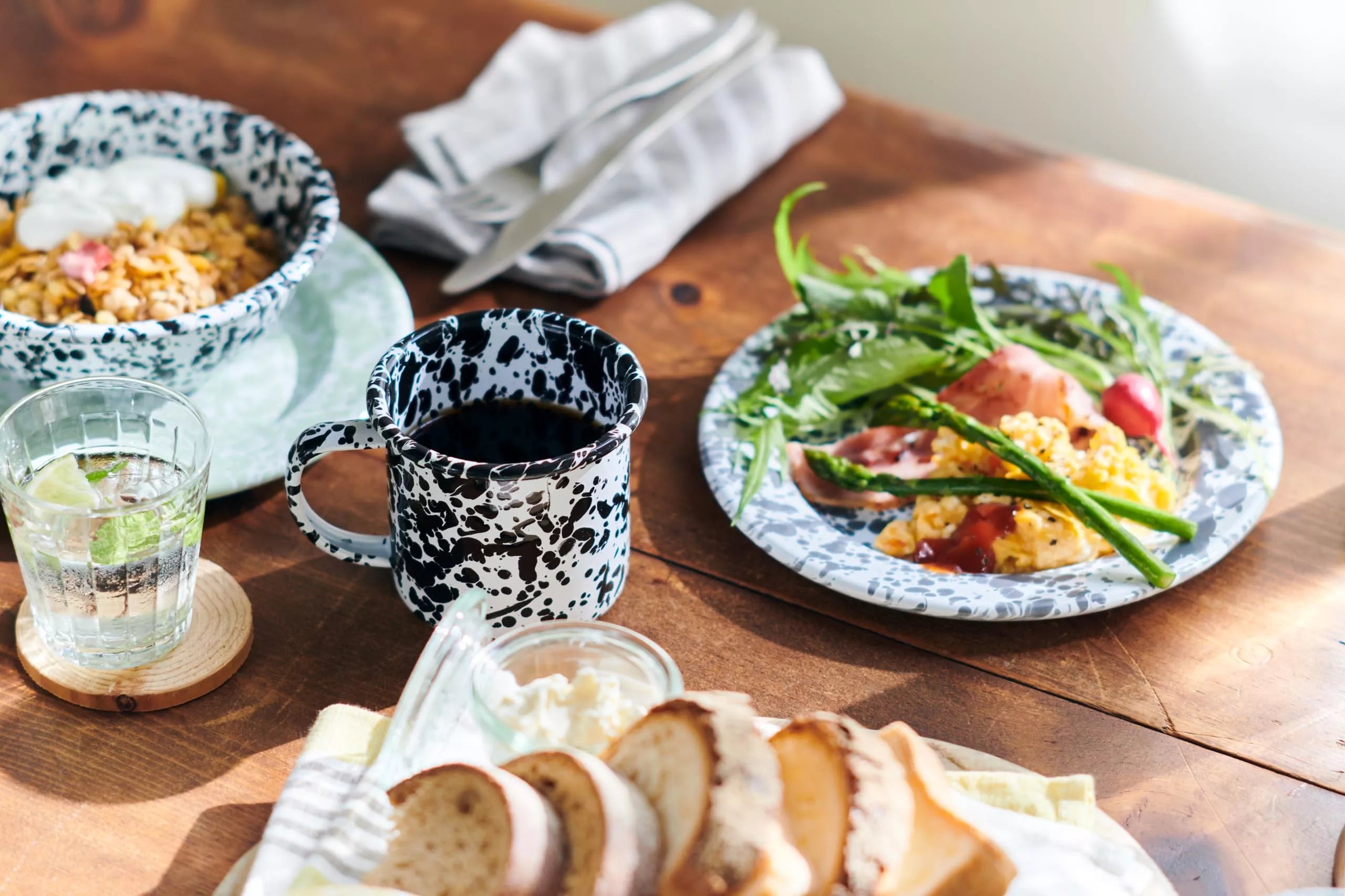 Splatter Enamelware 12 OZ Mug - Above the Table
