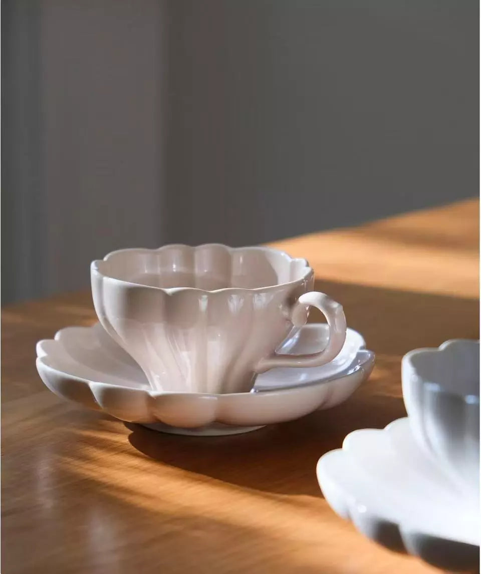 LE BOUQUET Flower Cup w Saucer - Above the Table