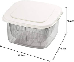 Yoshikawa New Kitchen Basic Square Storage Container (with Colander)
