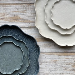 Flower-shaped Plate-Black