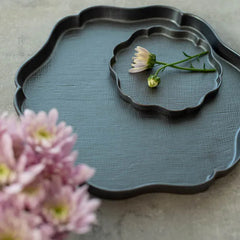 Flower-shaped Plate-Black