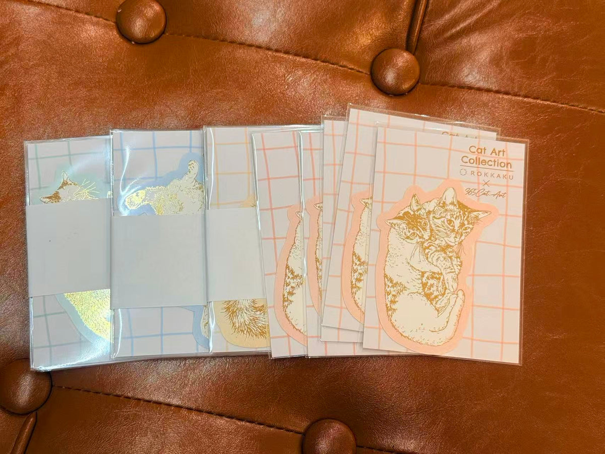 ROKKAKU CAT ART STICKER