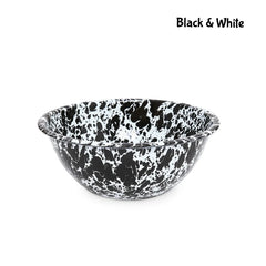 Splatter Enamelware Small Serving Bowl - Above the Table
