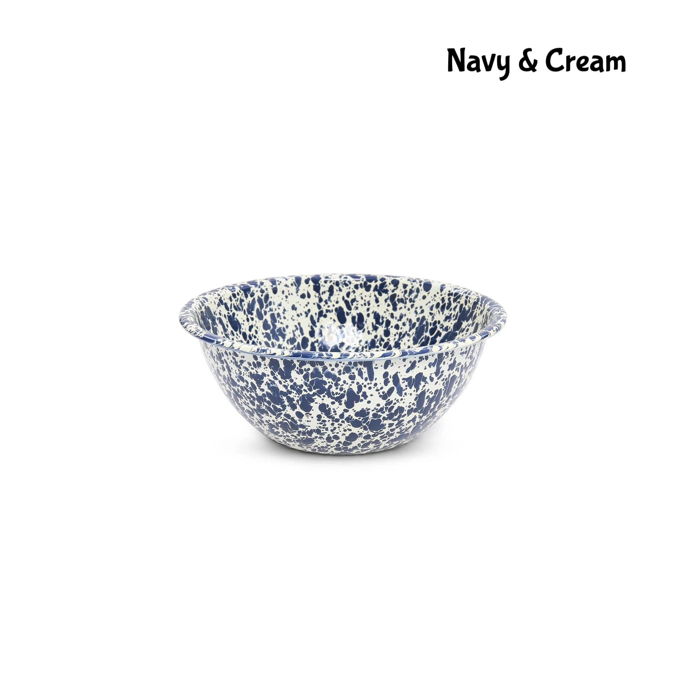 Splatter Enamelware Small Serving Bowl - Above the Table